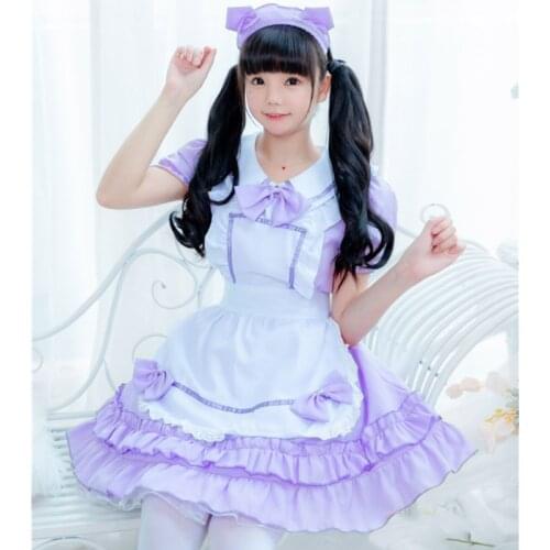 Kawaii Girl Candy Sweetheart Cosplay Maid Uniform Lolita French Dress Woman Waitress Party Stage Costumes Japanese Cafe Outfit