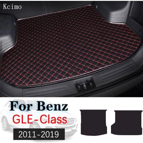 Leather Car Trunk Mat For Mercedes-Benz GLE-Class 2011-2019 Trunk Boot Mat Benz W166 Cargo Liner Tray Slip Benz W166 Cover Pad