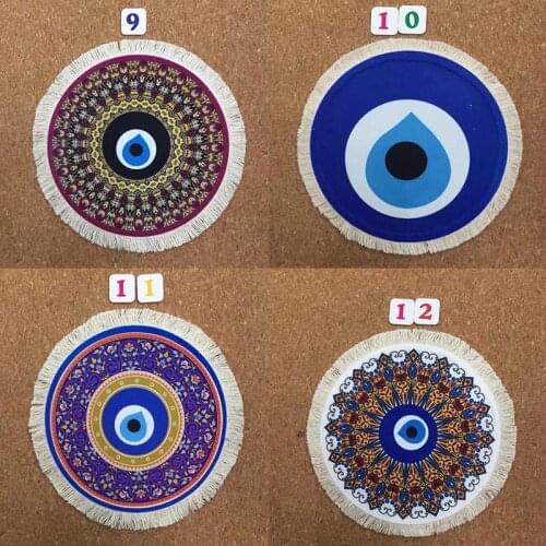 Mairuige Round Persian Carpet Color Rubber Mouse Pad with Real Hair Home Decor s Notebook PC Game Pad Table Mat 220X220MM