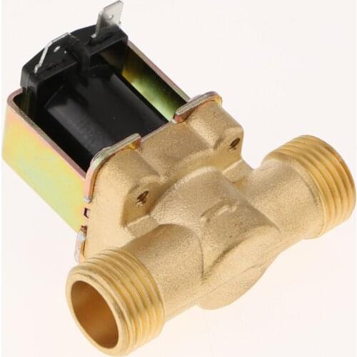 Brass Normally Closed Electric Solenoid Vae Air Water 4 Points Outer Teeth