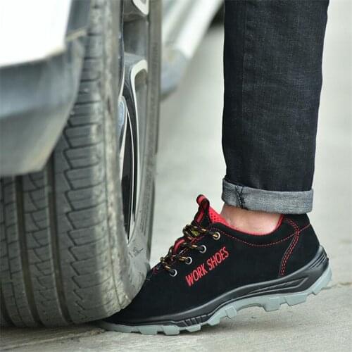 Men Work Safety Shoes Steel Toe Warm Breathable Mens Casual Boots Puncture Proof Labor Insurance Shoes Large Size Male Shoes