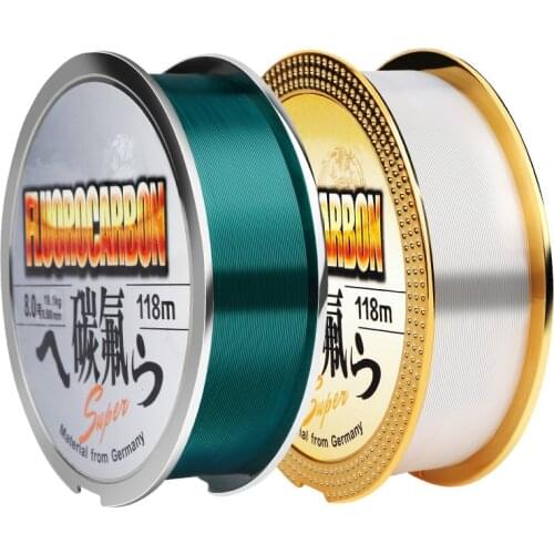 118M Nylon Fishing Line Fluorocarbon Strong Mainline Tippet 0.4#-8# Wear Resistant Standard Wire Diameter Fishing Accessories