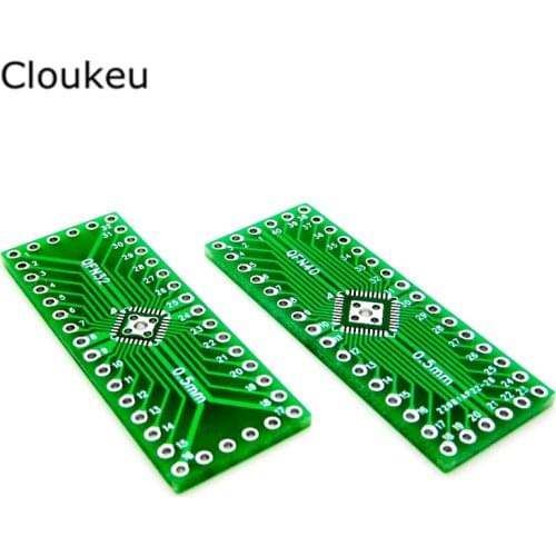 5Pcs Adapter plate QFN32 QFN40 QFN conversion DIP conversion board 0.5mm pitch