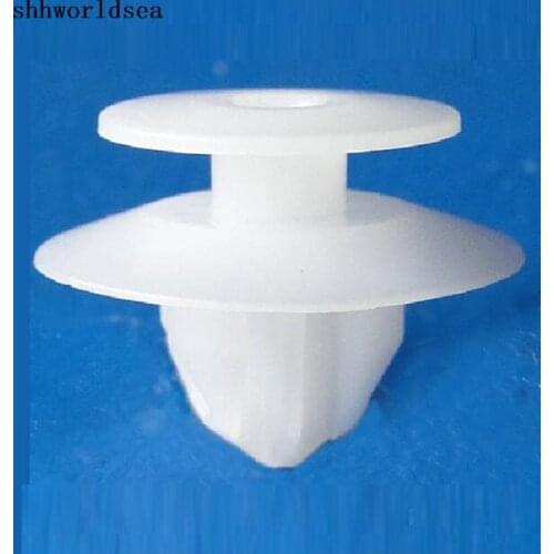 Shhworldsea 100pcs POM White Rocker Panel Retainer Fastener Clip For Mitsubishi MR435918, MN112024