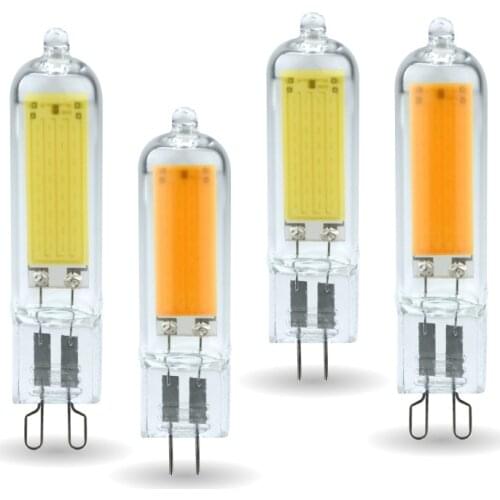 10pcs G9 COB LED Light Bulb 7W 9W 12W Glass G4 Lamp 220V LED Spot Light for Pendant Lighting Fixture Home Lighting Chandeliers