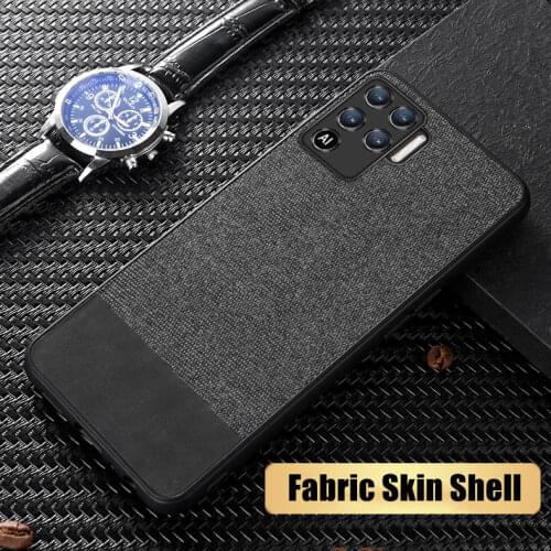 Cloth Fabric Case For OPPO A72 A52 A92 A93 A94 A91 A31 A53 A32 A92S Soft Silicone TPU Case Cover For OPPO A9 A5 2020 A7 A12