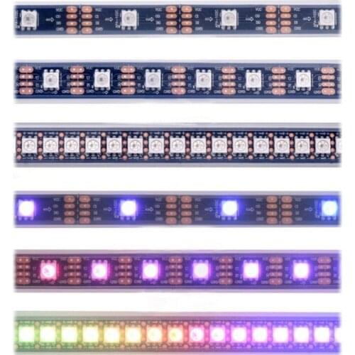 O APA102 SK9822 Smart LED Pixel Strip 30/60/144 LEDs/Pixels/m IP30/IP65/IP67 DC5V APA102C 5050 smd RGB LED Strip 1m/5m