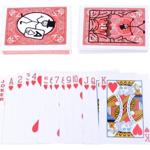 Funny Magic Prop Cartoon Cardtoon Deck Pack Playing Card Toon Animation Prediction,Magic Tricks,Gimmick