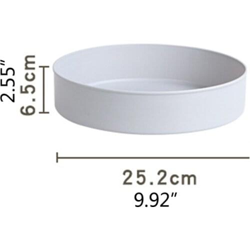 M68E 360 Degree Rotating Cabinet Organizer Kitchen Bathroom Cosmetic Turntable Storage Tray Non-Slip Spice Round Rack Plate