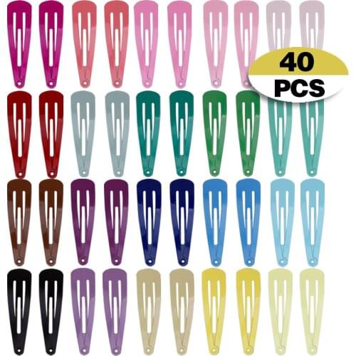 20/40Pcs Hair Clips Hairpins Hair Barrettes Clip Pins Womens Hair Clips Colorful Metal Alligator Hairpins Women Accessories