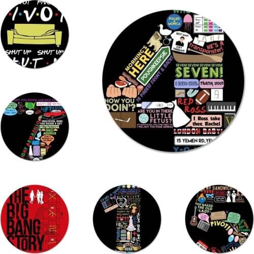 Shut Up HIMYM Poster Icons Pins Badge Decoration Brooches Metal Badges For Clothes Backpack Decoration 58mm