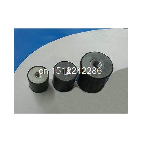 10 pcs Double end Female Thread M6 Rubber damper Rubber Mount Size 20mm*20mm