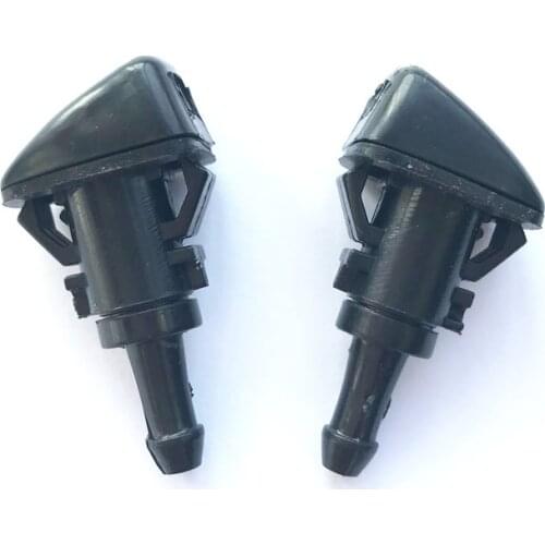 2Pcs Vehicle Fan Shaped Water Spray Windshield Wiper Jet Washer Nozzle For Chrysler 300C Jeep Dodge Car Windscreen Wipers Parts