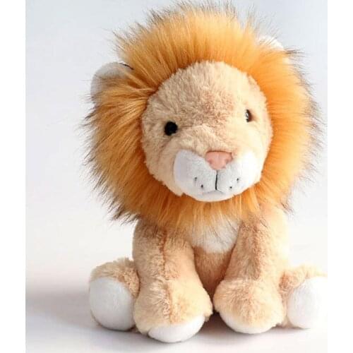 2PCS New Cute cartoon lion plush doll sitting posture lion girl doll plush toy gift to sleeping doll