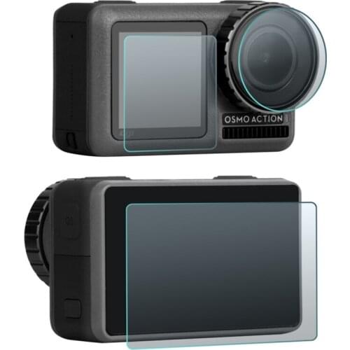 3 in 1 Sunnylife OA-GHM628 9H 2.5D Tempered Glass Lens Film Sets for DJI OSMO ACTION