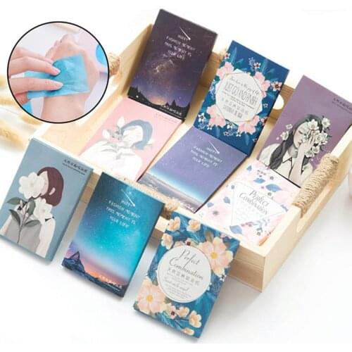 50 Sheet/Bag Oil Absorbing Paper Tissue Papers Makeup Cleansing Face Paper Face Tool Absorb Blotting Facial Cleanser random