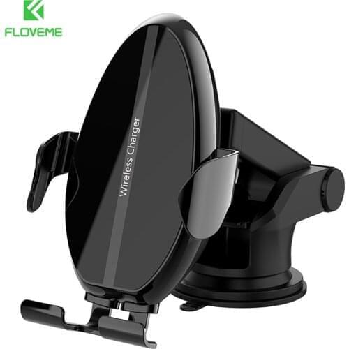 Automatic 15W Qi Car Wireless Charger for iPhone 12 Pro Samsung S20 S10 USB Infrared Sensor Phone Holder Mount Wireless Charging