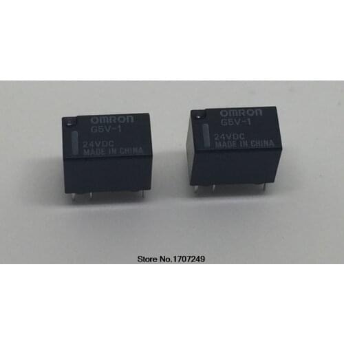 Free Shipping new original Omron relay 10pcs/lot G5V-1-24V G5V-1-DC24V G5V-1-24VDC G5V-1 24VDC 1A 6Pin