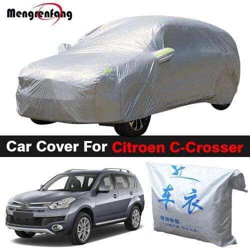 Outdoor Car Cover Anti-UV Sun Shade Rain Snow Ice Resistant Dust Proof SUV Cover For Citroen C-Crosser 2007-2012