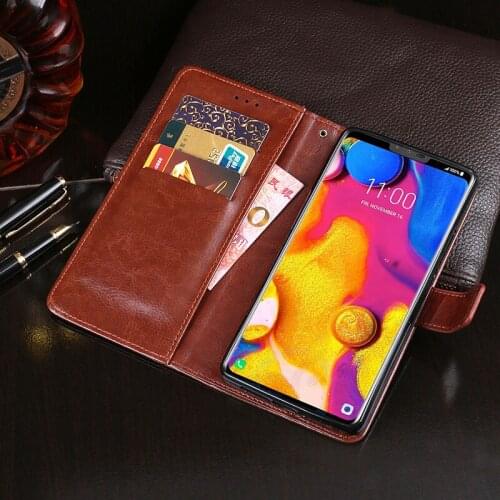 Case For LG V40 ThinQ Premium PU Leather Case Cover For LG V 40 ThinQ 6.2inch With Stand Wallet Case For LG V10 G4 G6 Q6 Case