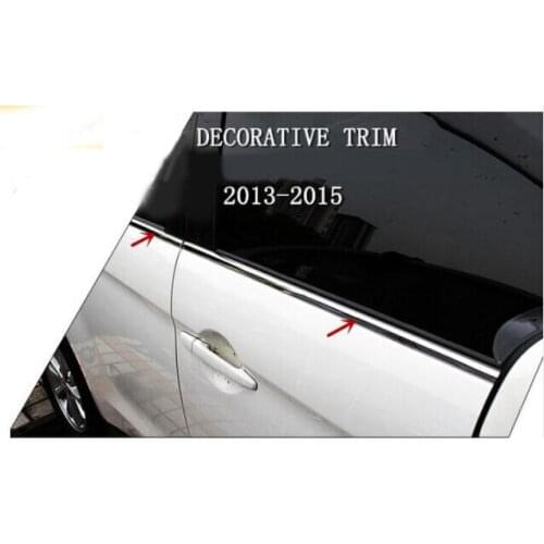 For Mitsubishi ASX Outlander sport 2013 2014 2015 Stainless Steel Bottom Window Decoration Trim 4pcs NEW Arrival