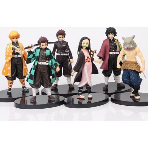 16cm Demon Slayer PVC Action Figure Tanjirou Nezuko Mitsuri Tokitou Muichirou Kyoujurou Figures Toys Decoration Gift With Box