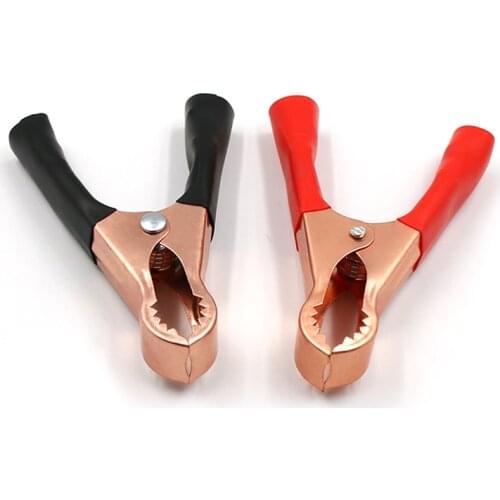 50A 80mm DIY Connector Electric Alligator Clips car Battery Clamps For Car Test Probe Crocodile Clip Electrical Tools