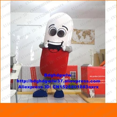 Capsule Collocystis Kaps- Medicine Drug Pharmacon Pill Mascot Costume Adult Character Fashionable Morden Club Activities zx2066