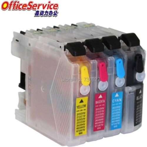 LC233 LC231 LC235 LC237 Refillable Ink Cartridge For Brother MFC-MFC-J5720 J4120 J4620 J5320 J480DW J680DW J880DW printer