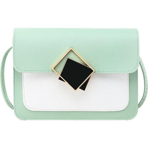Small Shoulder Bag Women Flap Bags Handbag Crossbody Bag for Women 2021 Fashion Messenger Bags Simple Contrast Color Hasp