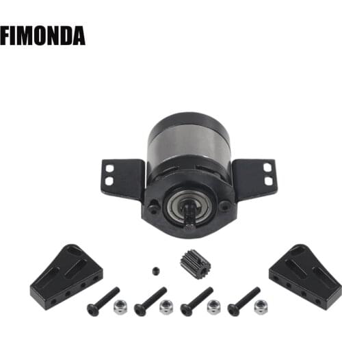 Metal 1:17 Gear Ratio Planetary Gearbox Reduction Transmission Case with Mount for 1/10 RC Crawler RC4WD D90 SCX10 Upgrade