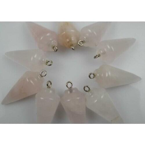 Natural stone Turquoises Quartz Crystal tiger eye aventurine Pendant fordiy Jewelry making necklace Necklace Accessories10PCS