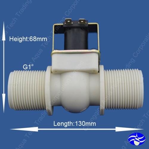 DC12V normally OPEN 1 inch theaded port plastic water solenoid valves, DC12V Normally Open water solenoid valve port 1"
