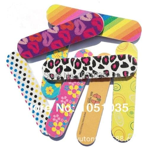 Emery file 100pcs/lot Mini nail file for nail art 3.5" nail file length sandpaper emery board FREE SHIPPING