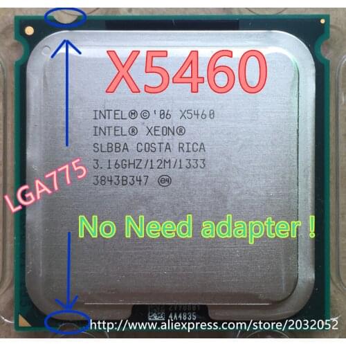 Intel Xeon X5460 Processor(3.16GHz/12M/1333)close to LGA775 Core 2 Quad Q9650 cpuworks LGA 775 mainboard no need adapter x5460