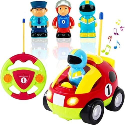 My First Cartoon R/C Race Car Radio Remote Control Toy for Baby beginners RC CAR Toddlers for Children gift