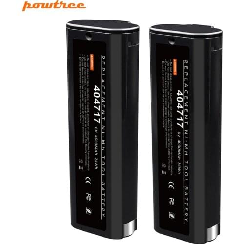 Powetree replacement 6V 4000mah Ni-MH Battery For Paslode 404717 B20544E IM350A IM200F18 IM350CT IM65A Power Tool Batteries