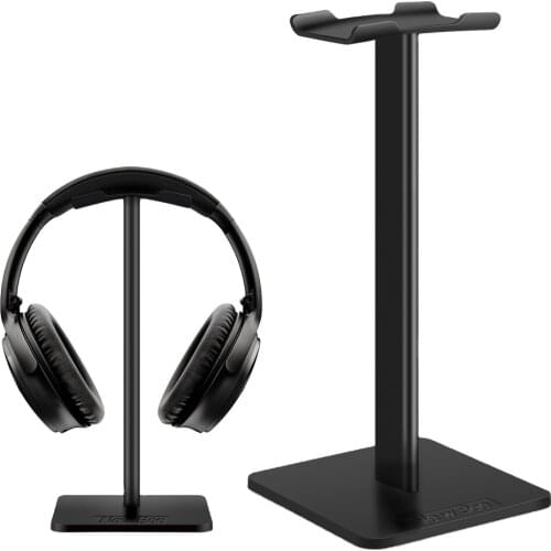 Best quality black high-end desktop display aluminum alloy headphone holder
