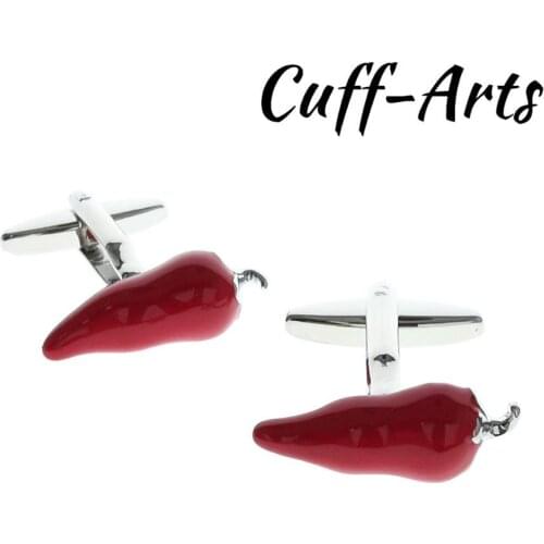 Cufflinks for Men Red Chilli Cufflinks Gifts for Men Gemelos Les Boutons De Manchette by Cuffarts C10518