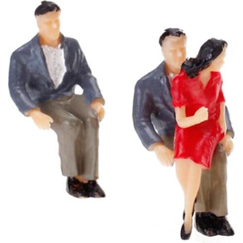 20pcs G Scale 1:25 Painted vary poses ages Model Train Passenger People Figures