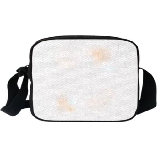 3pcs Sublimation DIY White Blank Oxford Cross Large Capacity Cross body Bag