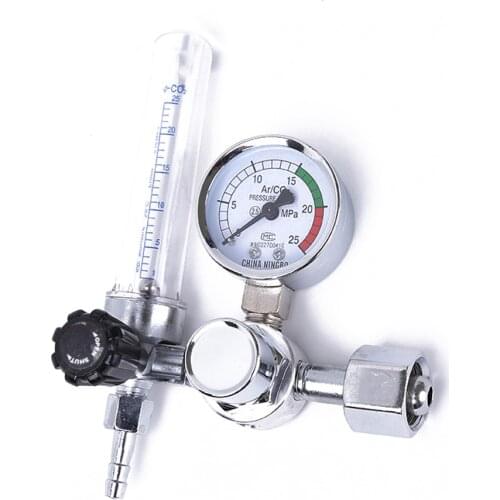 0-25Mpa Argon Regulator Flow-Meter CO2 Mig Tig Gas-Regulators Flowmeter Welding Weld Gauge Pressure Reducer Argon Regulator