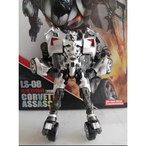 BMB Black Mamba Transformation Toys Figure Sideswipe LS08 Horizontal Cannon Corvet Assassin G1Model Action Figure Robot For boys