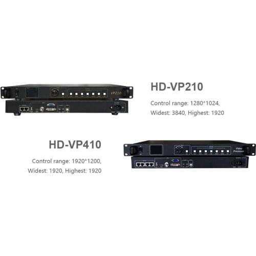 Brand Huidu 3-in-1 LED Video Processor HD-VP210 HD-VP410 Including Synchronization Sending Card Support U Disk Play video screen