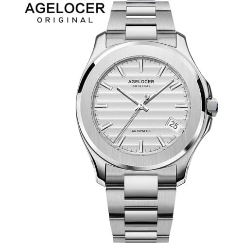 AGELOCER 2019 Waterproof Automatic Men Wrist Watch Swiss Sapphire Luminous Steel Top Brand Luxury Self-wind Mechanical Watches