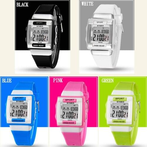 Chic Sports Student Pupil Boy Girl Alarm Week Date Display Digital Wrist Watch reloj Daily Waterproof girls watches kids for Bo