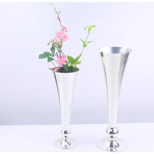 Flower Vases Floor Metal Vases Plant Floral Holder Flower Pots Road Lead for Home Wedding Corridor Decoration Boutique ZHP009