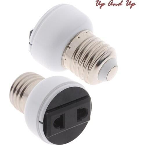 E27 ABS US/EU Plug Connector Accessories Bulb Holder Lighting Fixture Bulb Base Screw Adapter White Lamp Socket
