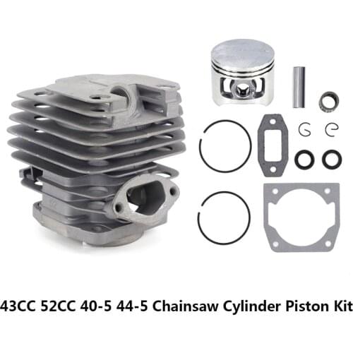 45mm Cylinder Piston Engine Rebuild Kit Fit Chainsaw 43CC 52CC 40-5 44-5 Chain saw Spare Parts Chinese Type Zenoah & More Fit