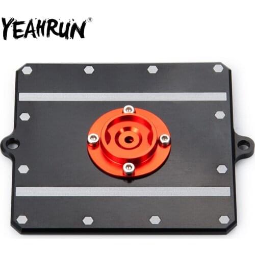 YEAHRUN CNC Metal Receiver Box Cover Plate For Axial RR10 Wraith 90048 90053 1/10 RC Crawler Car